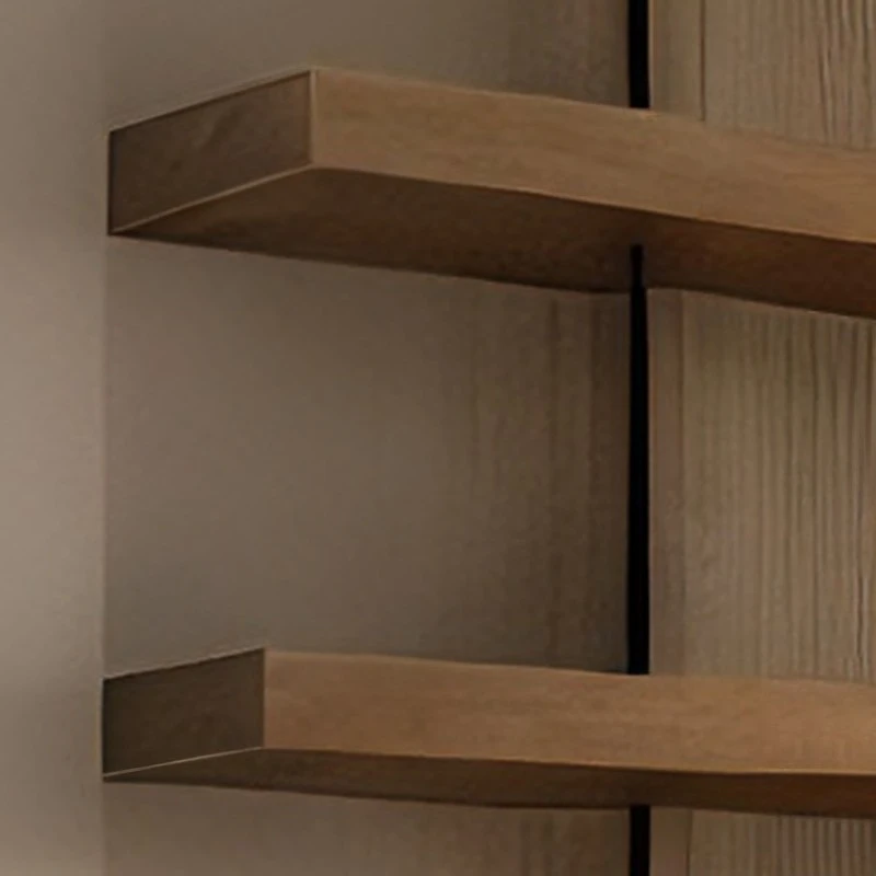 Luxury Floating Wood Bookshelf Wall (3)