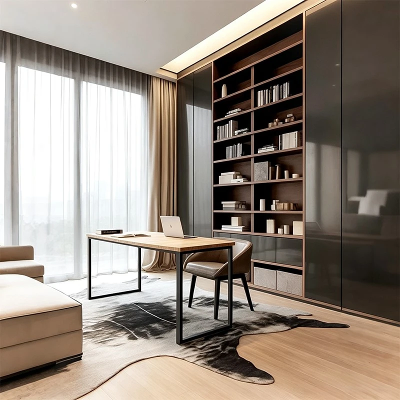High-end black home office furniture set High-end black home office furniture set
